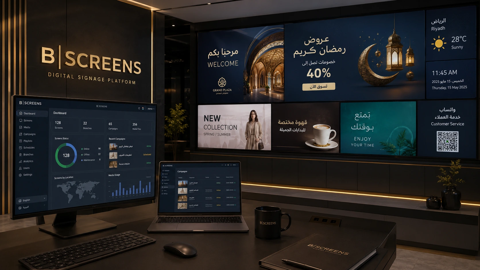 B|SCREENS Digital Signage Platform
